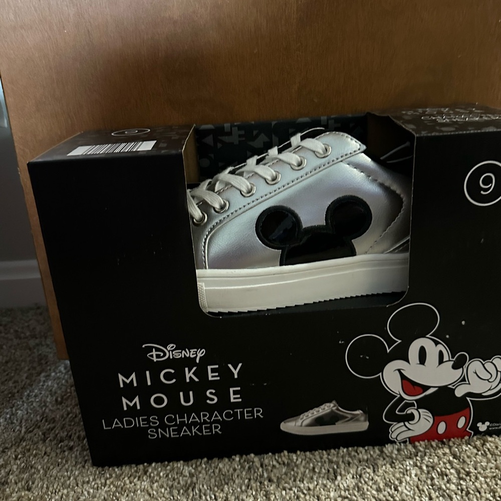 Disney Silver Mickey Mouse Sneakers